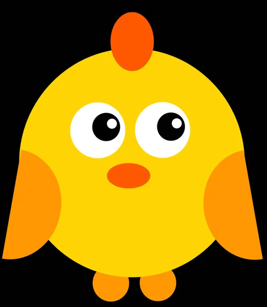 Κοτόπουλο Ζωικό Κοτόπουλο Εικονίδιο Στυλ Περίγραμμα — Διανυσματικό Αρχείο