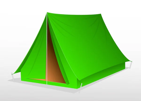 キャンプテントの屋外隔離のセット 3Dイラスト — ストック写真