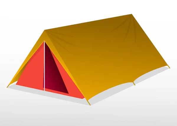 Набор Наружной Изоляции Палатки Кемпинга Иллюстрация — стоковый вектор