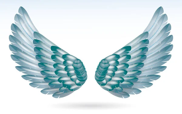 Реалистичные Крылья Радужного Ангела Изолированы Иллюстрация — стоковое фото