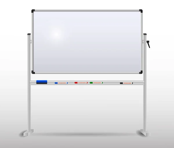 Leeg Whiteboard Met Gum Stift Geïsoleerd Illustratie — Stockfoto