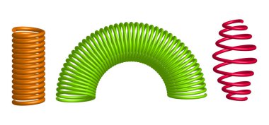 Bobin yayı büküldü, metal endüstriyel bobin izole edildi. 3d oluşturma