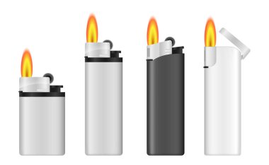 Cep Gaz Çakmağı Resmini Alevli Ayarla 