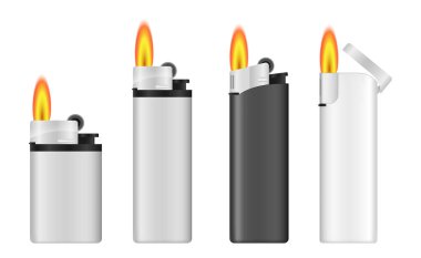 Cep Gaz Çakmağı Resmini Alevli Ayarla  