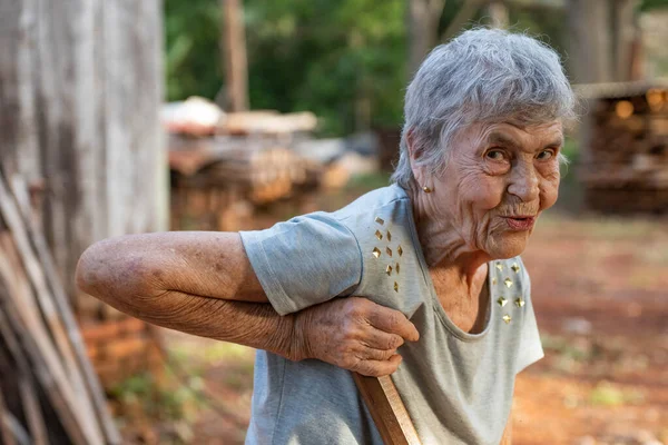 lifestyle of a grandmother on the farm