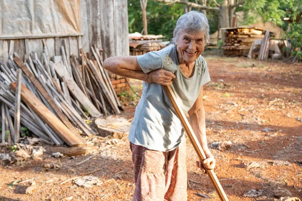 lifestyle of a grandmother on the farm