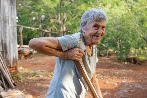 lifestyle of a grandmother on the farm