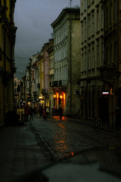 Vista Nocturna Ciudad Stockholm Suecia — Foto de Stock