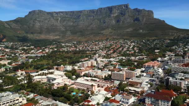 Aerial Footage Table Mountain — Vídeo de stock