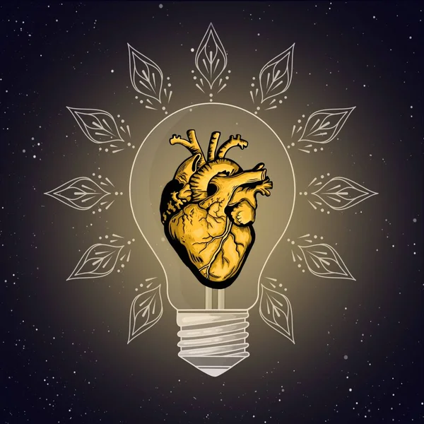 Ілюстрація Жовтим Серцем Губкою Друку Листівок — стокове фото