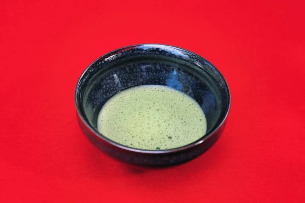Kyoto Japan October 2022 Closeup Matcha Liquid Jade — Stock Photo, Image