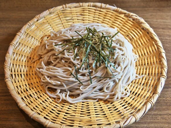 日本东京 2022年11月17日 Soba Noodles Le或Zarusoba关闭 — 图库照片