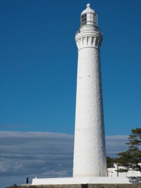 Shimane, Japonya - 7 Kasım 2022: Izumo Hinomisaki Deniz Feneri