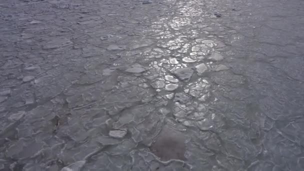 Hokkaido Japan February 2023 Drift Ice Offing Abashiri Port Hokkaido — Stockvideo