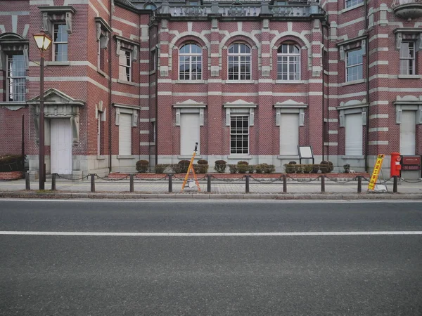 Iwate Japan March 2023 Red Brick Building Classic Old Bank — Stock Photo, Image