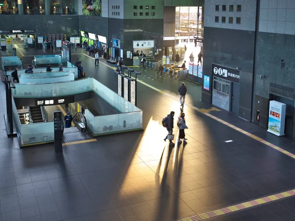 Kyoto Giappone Dicembre 2022 Kyoto Station Karasuma Central Gate Mattino — Foto Stock