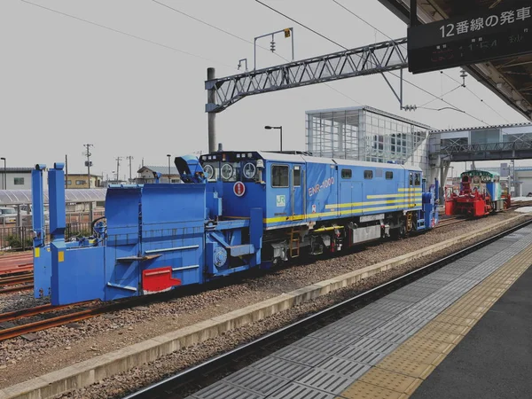 Akita Japão Março 2023 Limpa Neves Estação Yokote East Japão — Fotografia de Stock