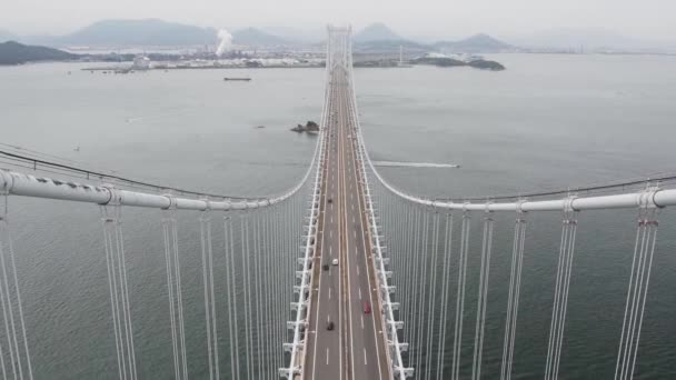 香川県 2023年6月25日瀬戸内海の美しい四国瀬戸大橋の上から望む — ストック動画