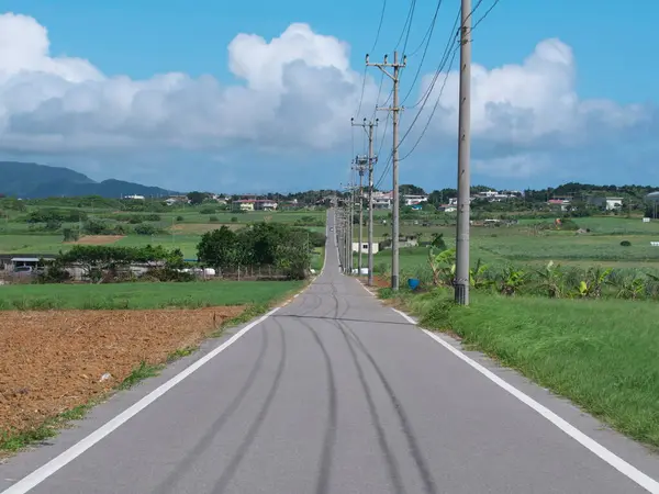 Окинава Япония Июля 2023 Года Сахарная Дорога Острове Кохамадзима Окинава — стоковое фото