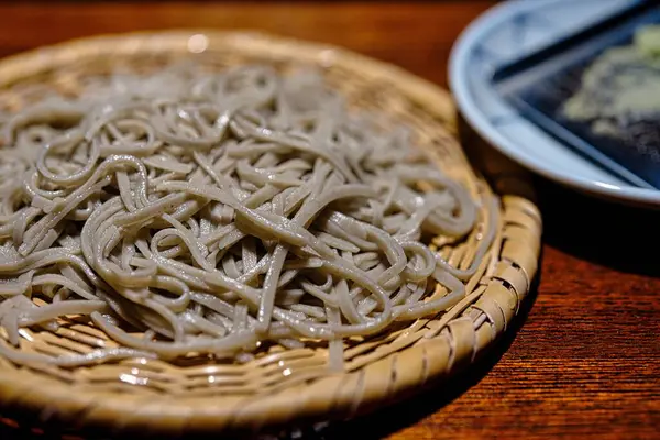 Tottori Giappone Luglio 2023 Primo Piano Zaru Juwari Soba Noodle — Foto Stock