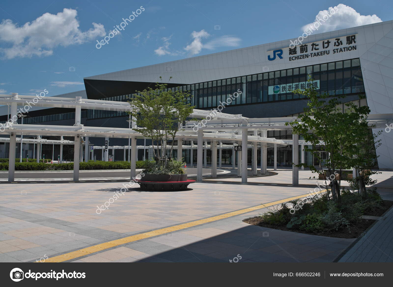 Fukui Japan July 2023 Hokuriku Shinkansen Echizen Takefu Station Fukui ...