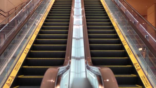 Tóquio Japão Julho 2023 Escada Rolante Não Tripulada Sem Pessoas — Vídeo de Stock