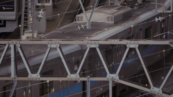 Tokyo Giappone Agosto 2023 Cantiere Ferroviario Mattino Giappone — Video Stock