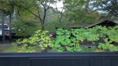 Akita, Japonya - 31 Ekim 2024: Kakunodate Samuray Konutları Akita, Japonya