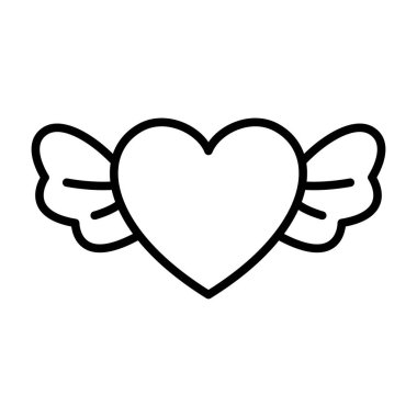 heart icon vector design template in white background