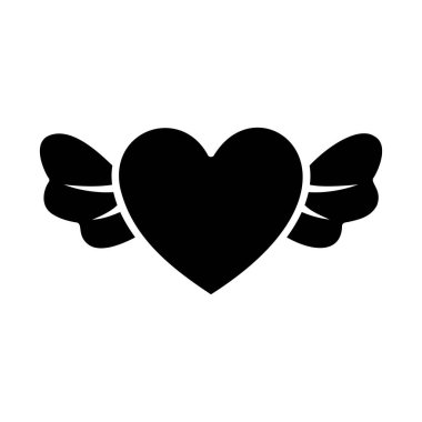 heart icon vector design template in white background