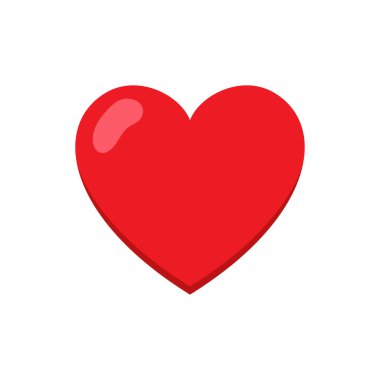 heart icon vector design template in white background