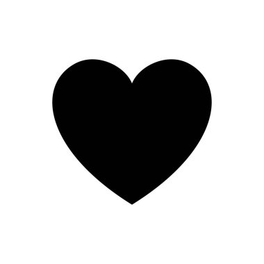 heart icon vector design template in white background