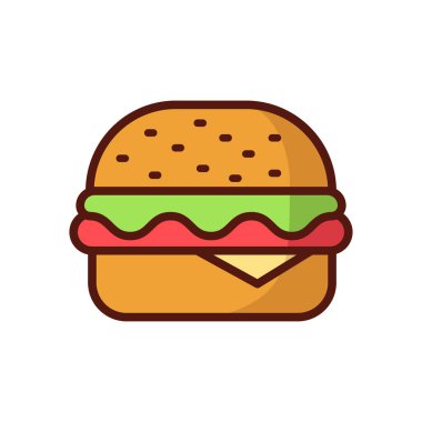 hamburger icon vector design template in white background