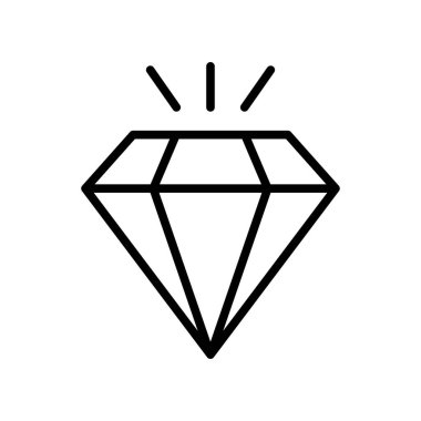 diamond icon vector design template in white background