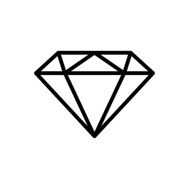 diamond icon vector design template in white background