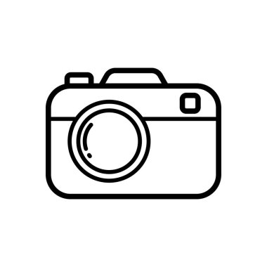 camera icon vector design template in white background