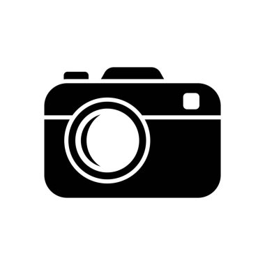 camera icon vector design template in white background