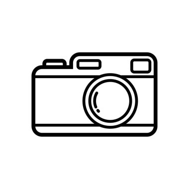 camera icon vector design template in white background