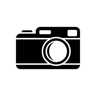 camera icon vector design template in white background