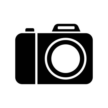 camera icon vector design template in white background