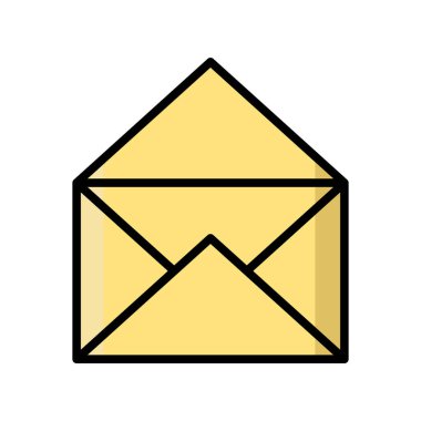 envelope icon vector design template in white background