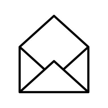 envelope icon vector design template in white background