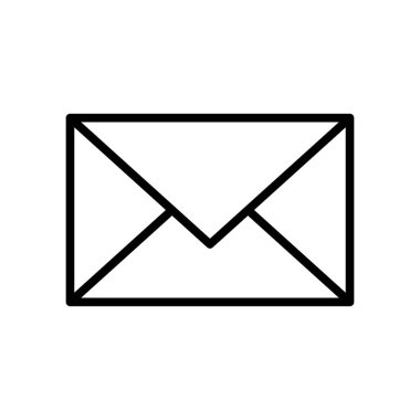 envelope icon vector design template in white background