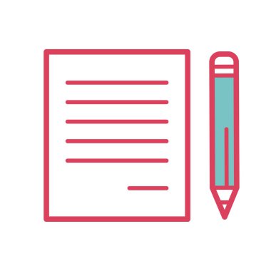 pencil icon vector design template in white background