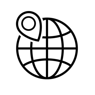 internet globe icon vector design template in white background