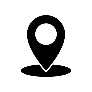 pin locator icon vector design template in white background