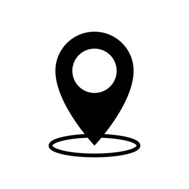 pin locator icon vector design template in white background