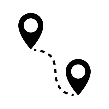 pin locator icon vector design template in white background