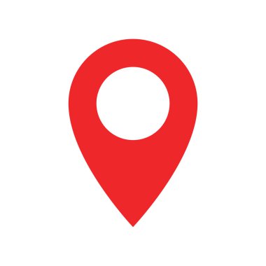 pin locator icon vector design template in white background