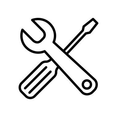 screw driver icon vector design template in white background